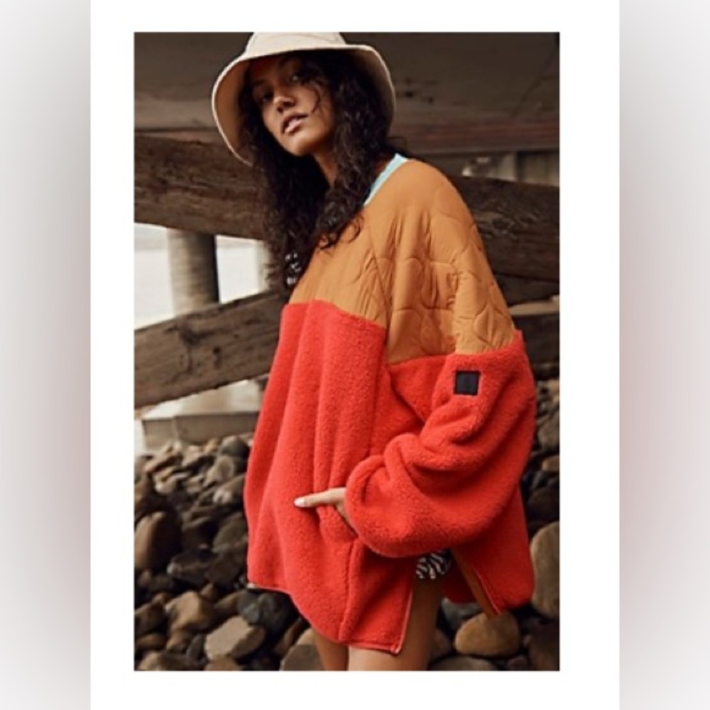 Free People Drifter Quilted Crew